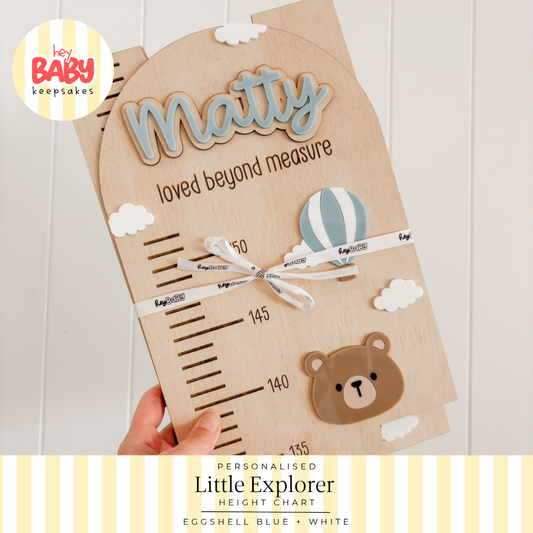 Personalised Little Explorer Height Chart