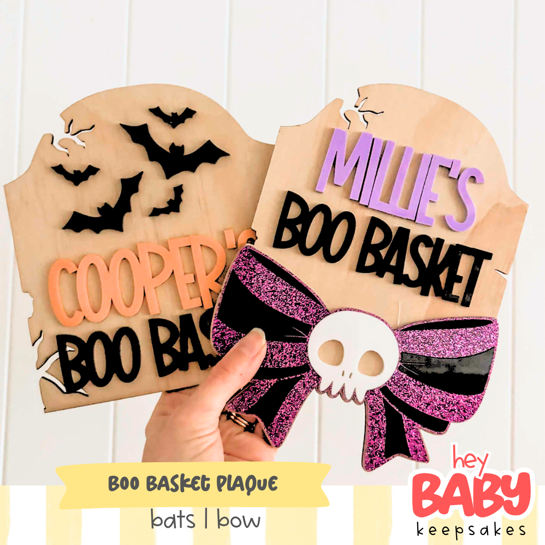 Boo Basket Plaque