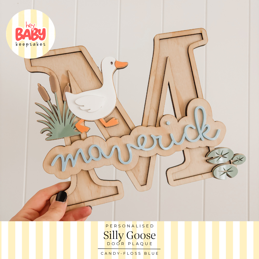 Personalised Silly Goose Door Plaque