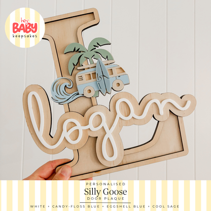Personalied Coastal Cruiser Door Plaque