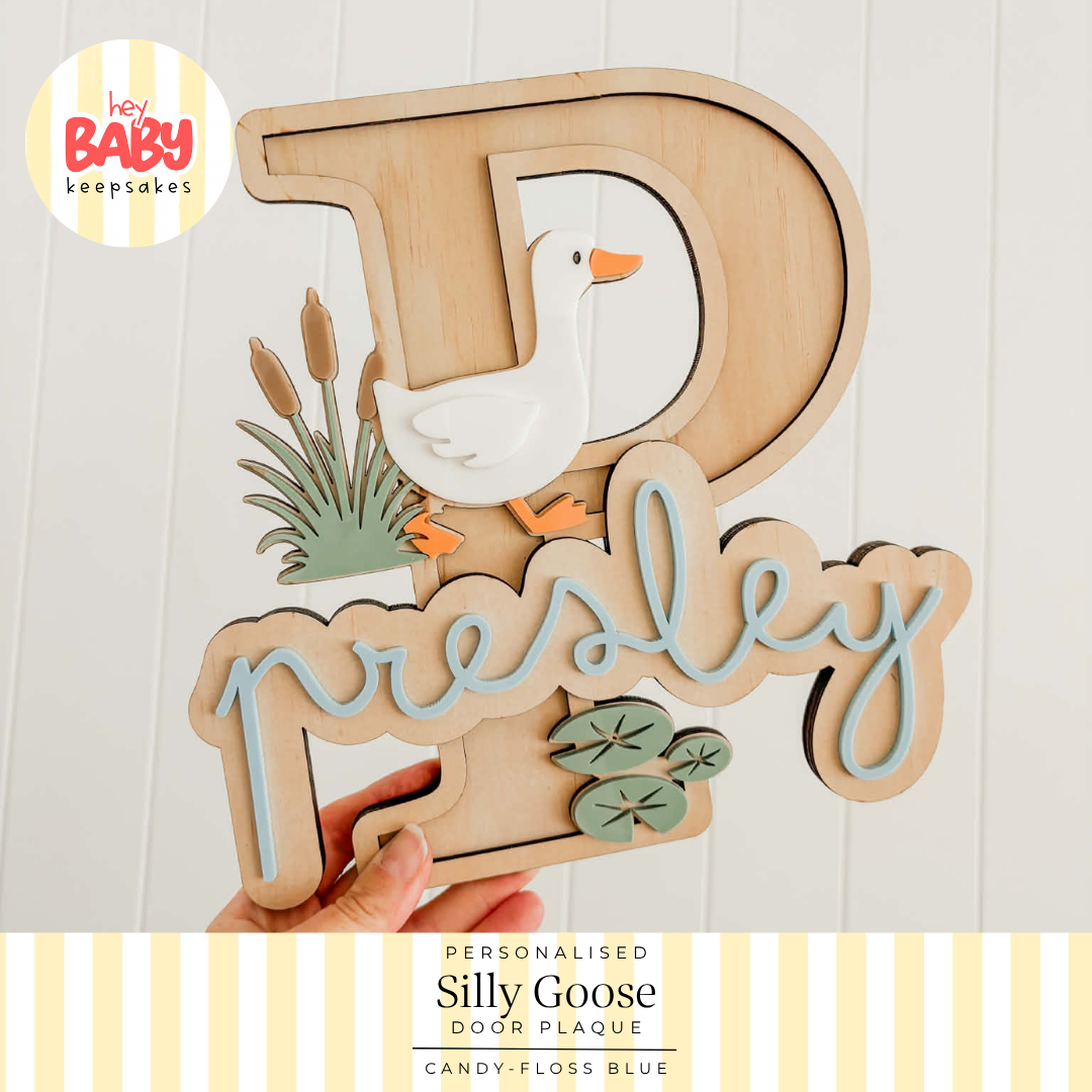 Personalised Silly Goose Door Plaque