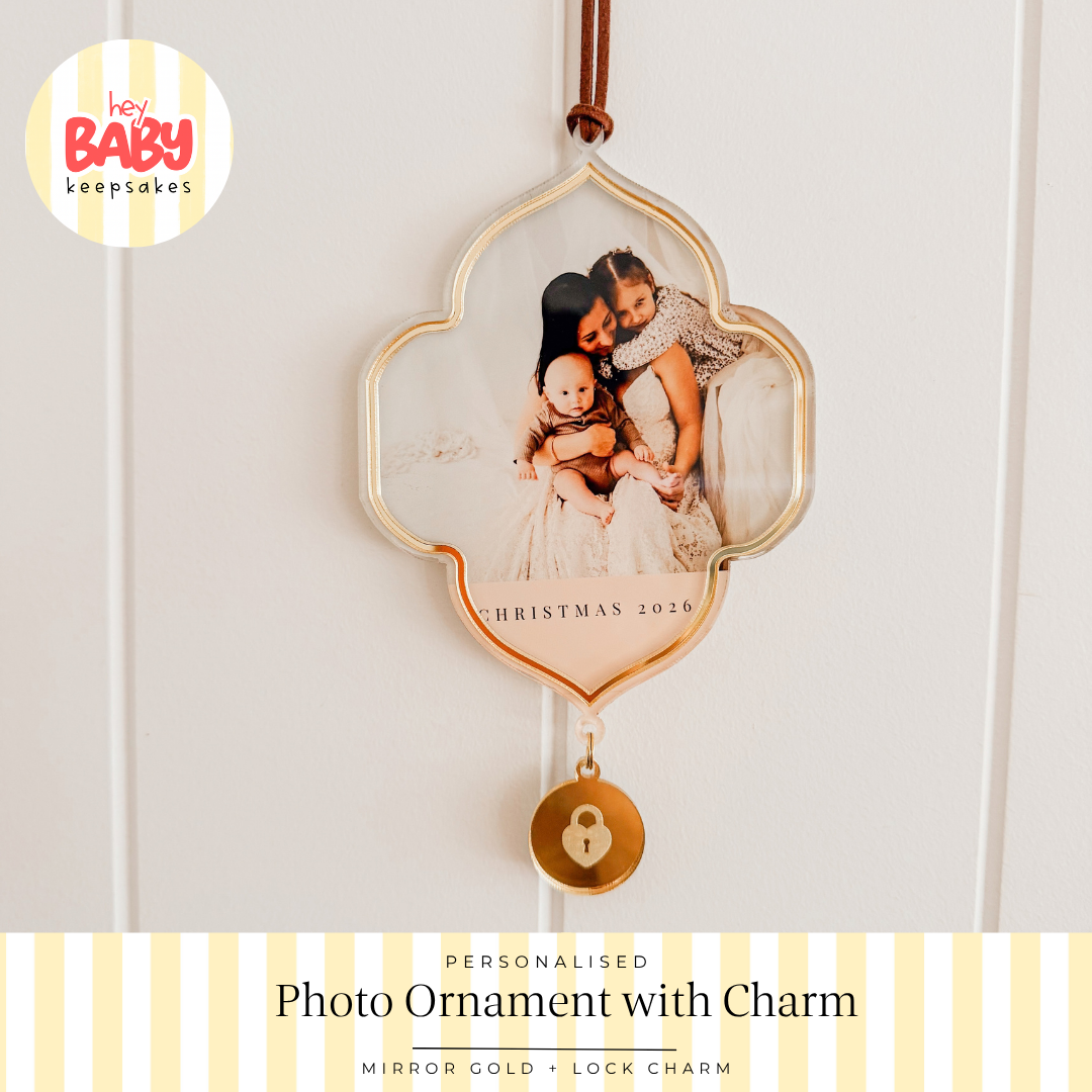 Personalised Photo Ornament with Charm