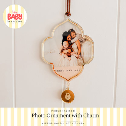 Personalised Photo Ornament with Charm