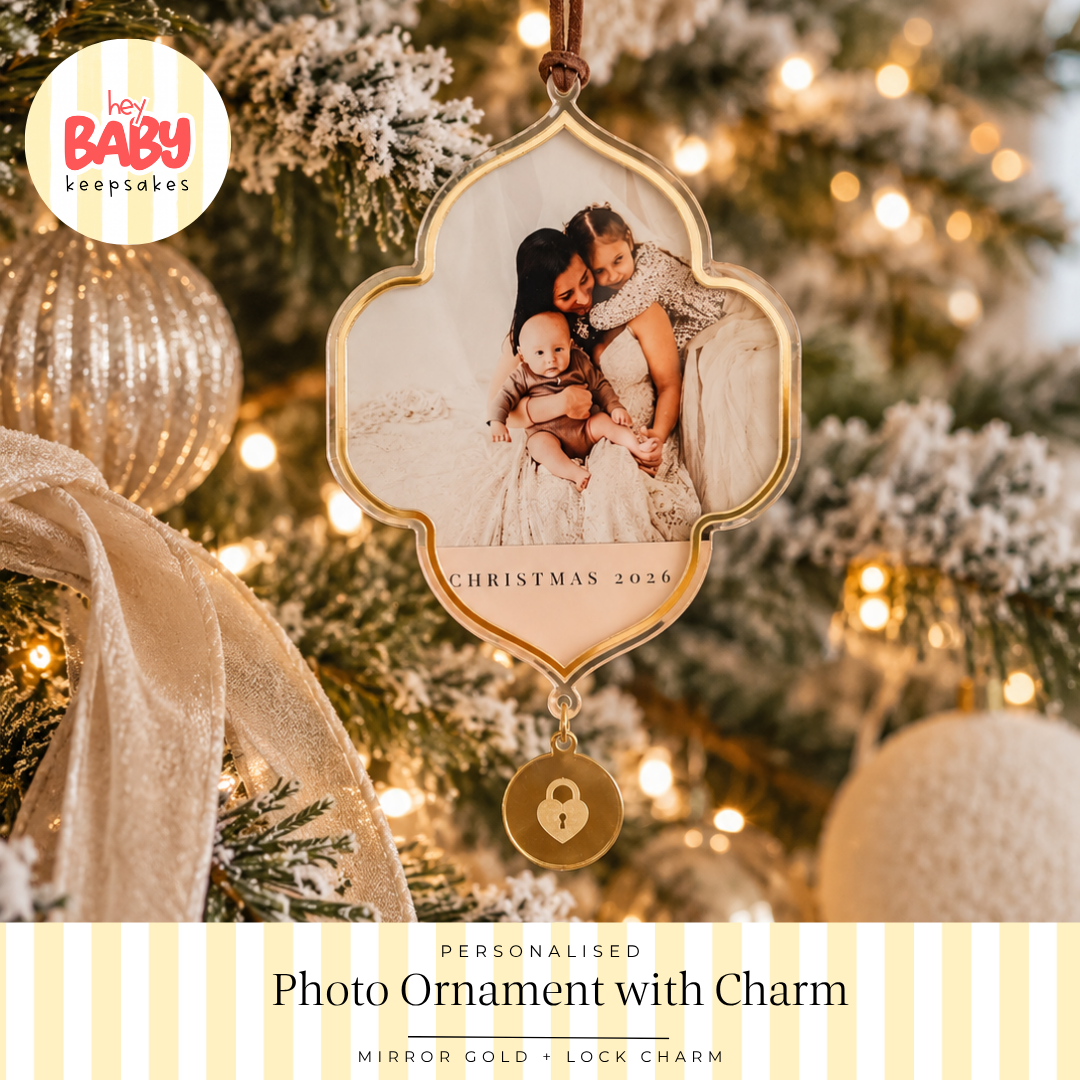 Personalised Photo Ornament with Charm