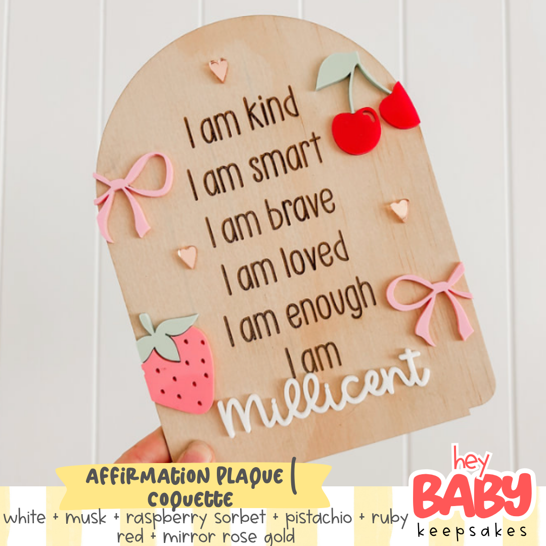 Affirmation Plaque | COQUETTE