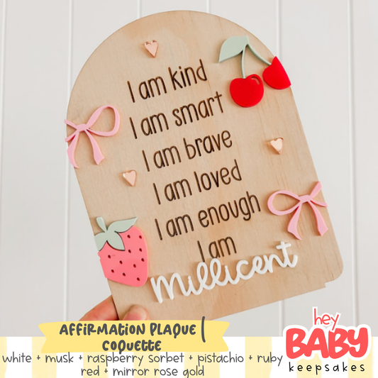 Affirmation Plaque | COQUETTE