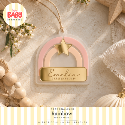 Personalised Rainbow Ornament