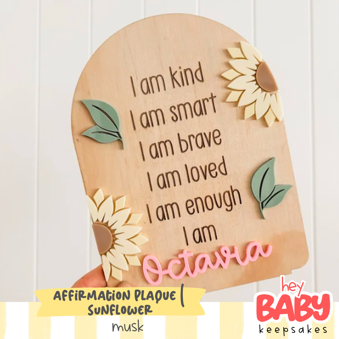 Affirmation Plaque | SUNFLOWER