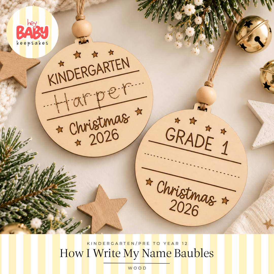 How I Write My Name Baubles (Set of 13)