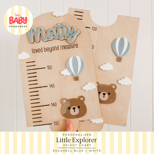 Personalised Little Explorer Height Chart