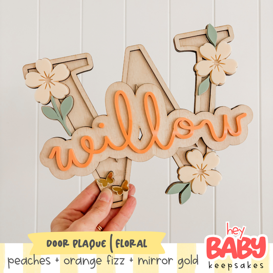 Door Plaque | FLORAL