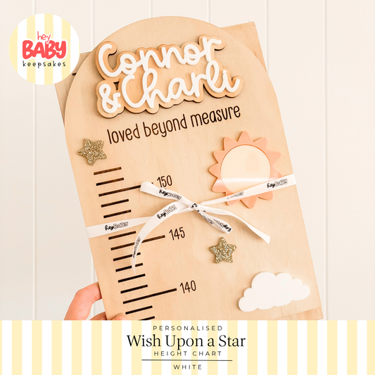 Personalised Wish Upon a Star Height Chart