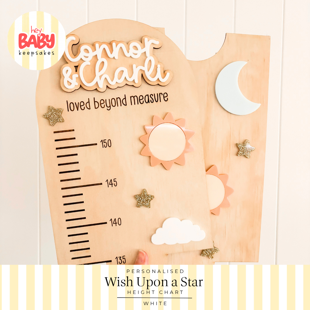 Personalised Wish Upon a Star Height Chart