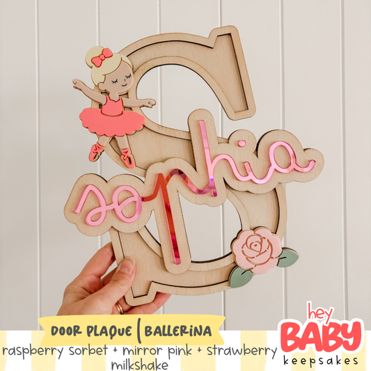 Door Plaque | BALLERINA
