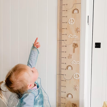 Personalised Sunny Vibes Height Chart
