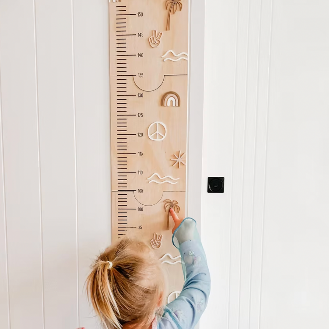 Personalised Sunny Vibes Height Chart