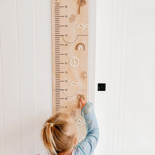 Personalised Sunny Vibes Height Chart