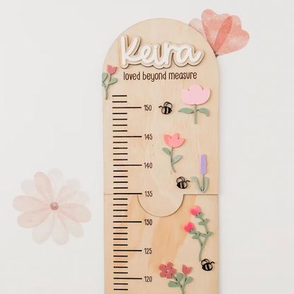 Personalised Wildflower Height Chart