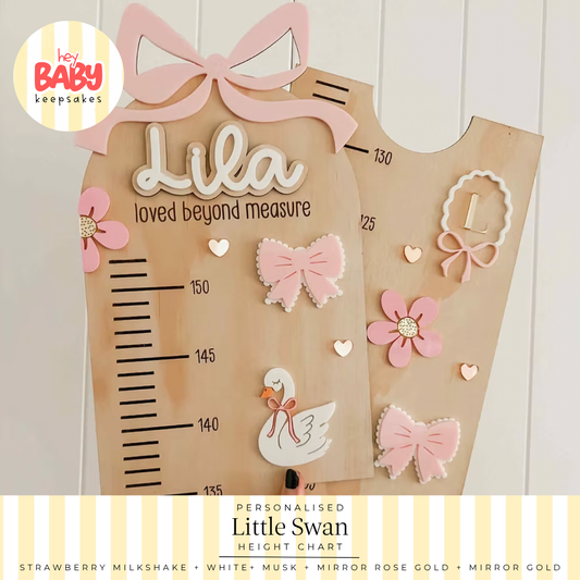 Personalised Little Swan Height Chart