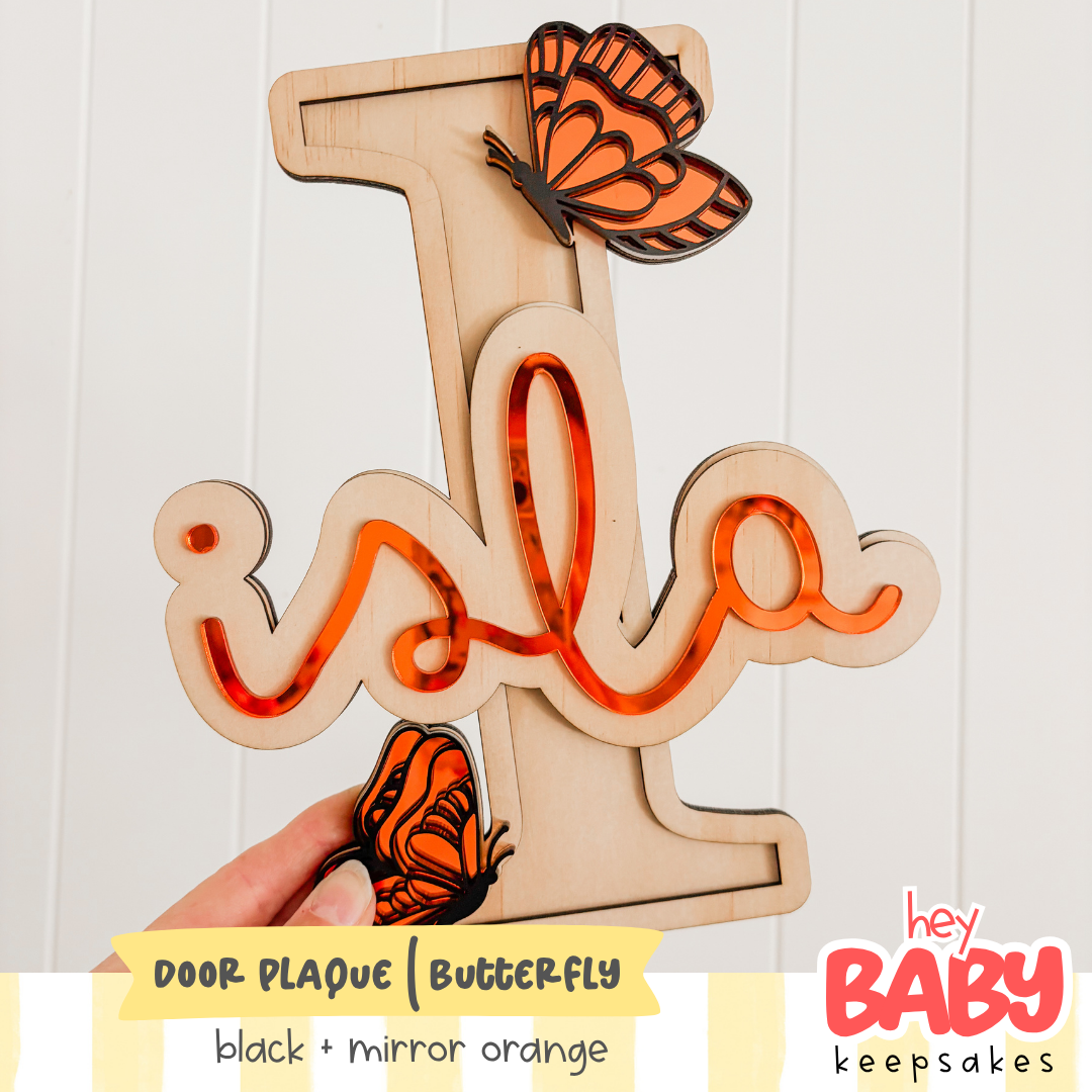Door Plaque | BUTTERFLY