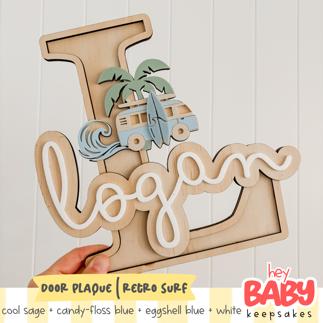 Door Plaque | RETRO SURF