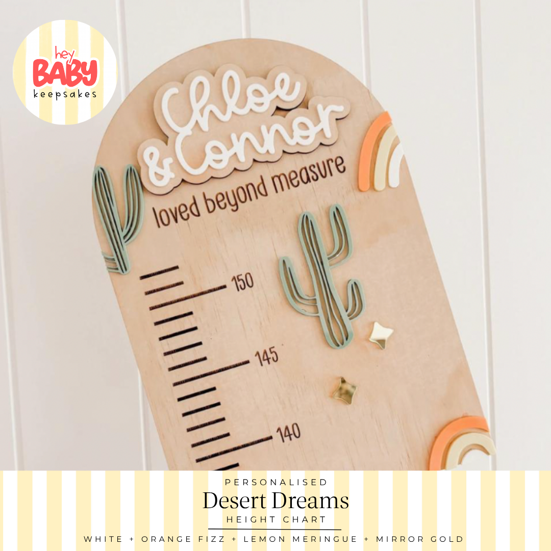 Personalised Desert DreamS Height Chart