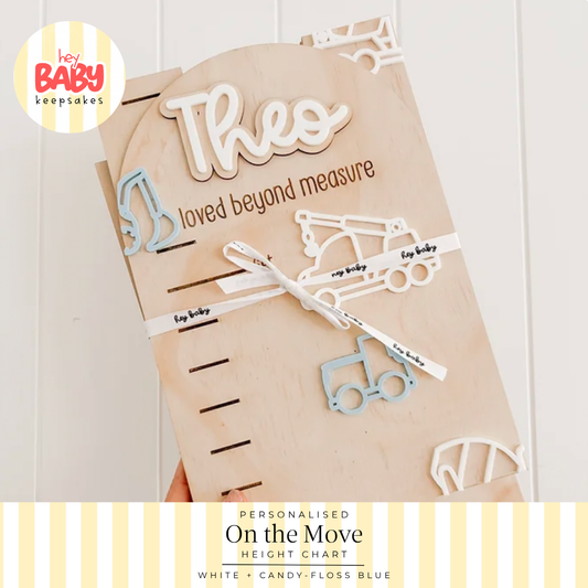 Personalised On The Move Height Chart