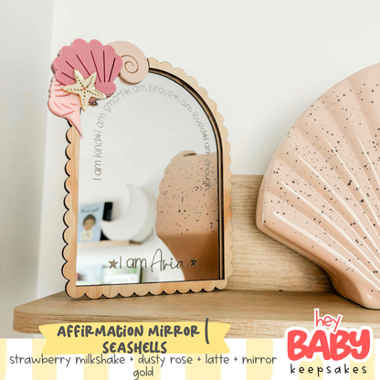 Affirmation Mirror | SEASHELLS