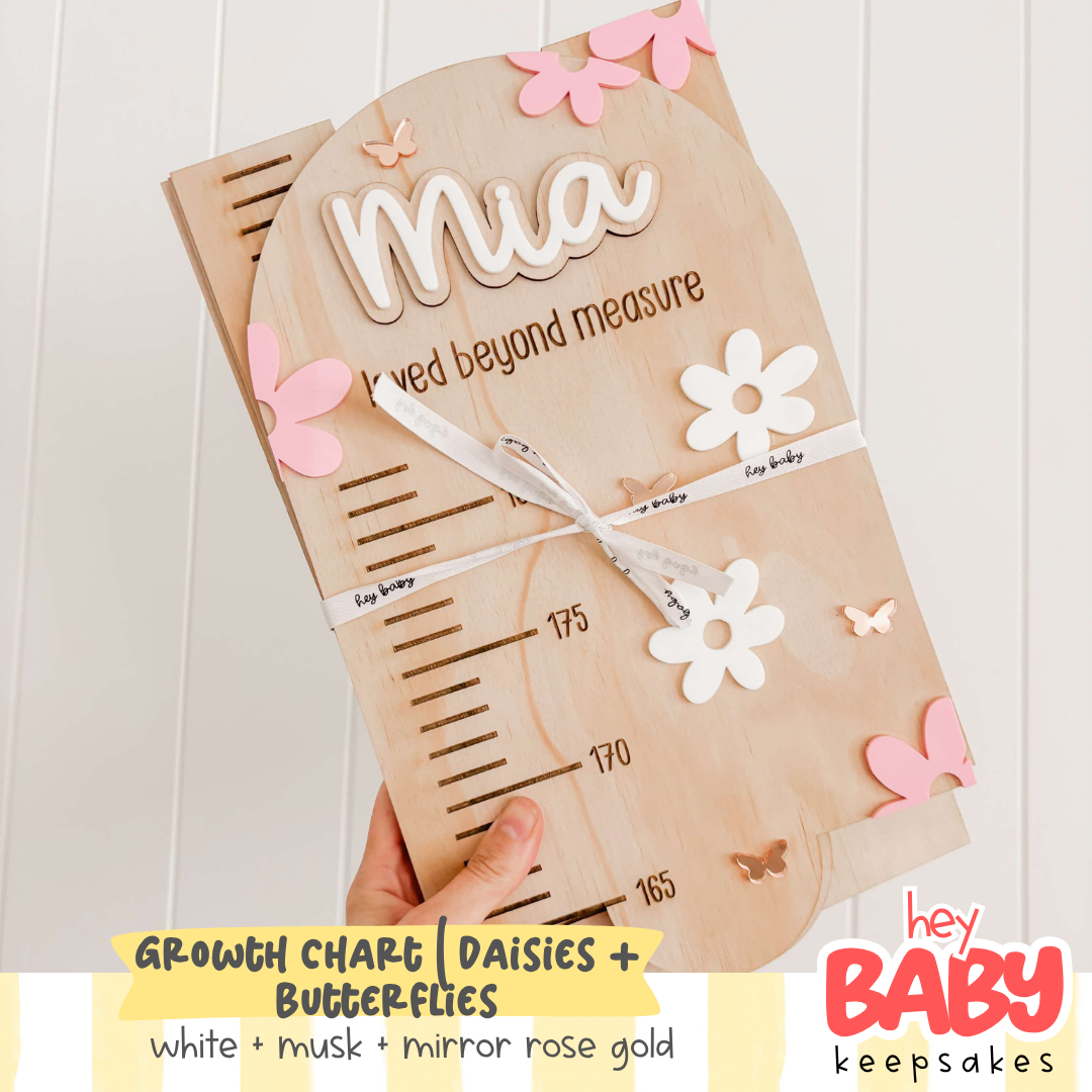 Growth Chart | DAISIES + BUTTERFLIES