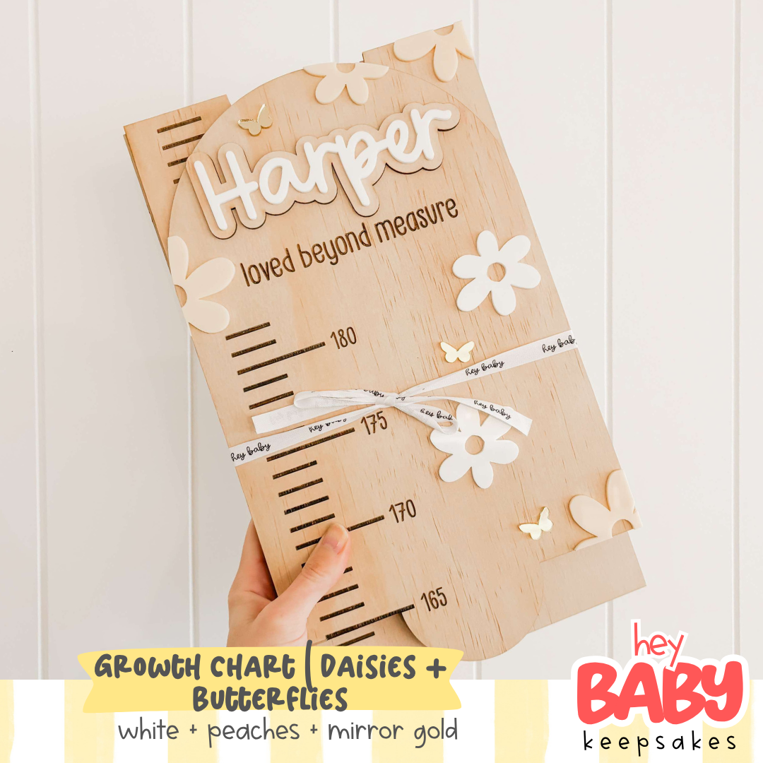 Growth Chart | DAISIES + BUTTERFLIES