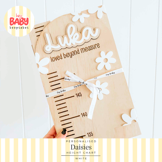Personalised Daisies Height Chart