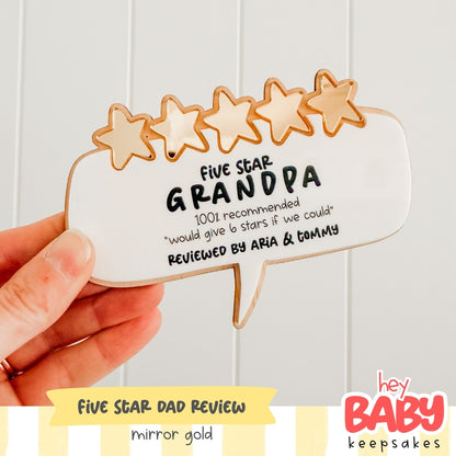 Five Star Dad Review Magnet