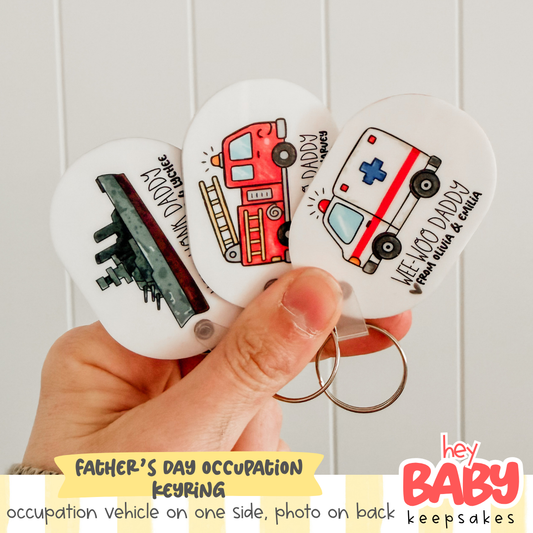 Father's Day Occupation Photo Keyrings