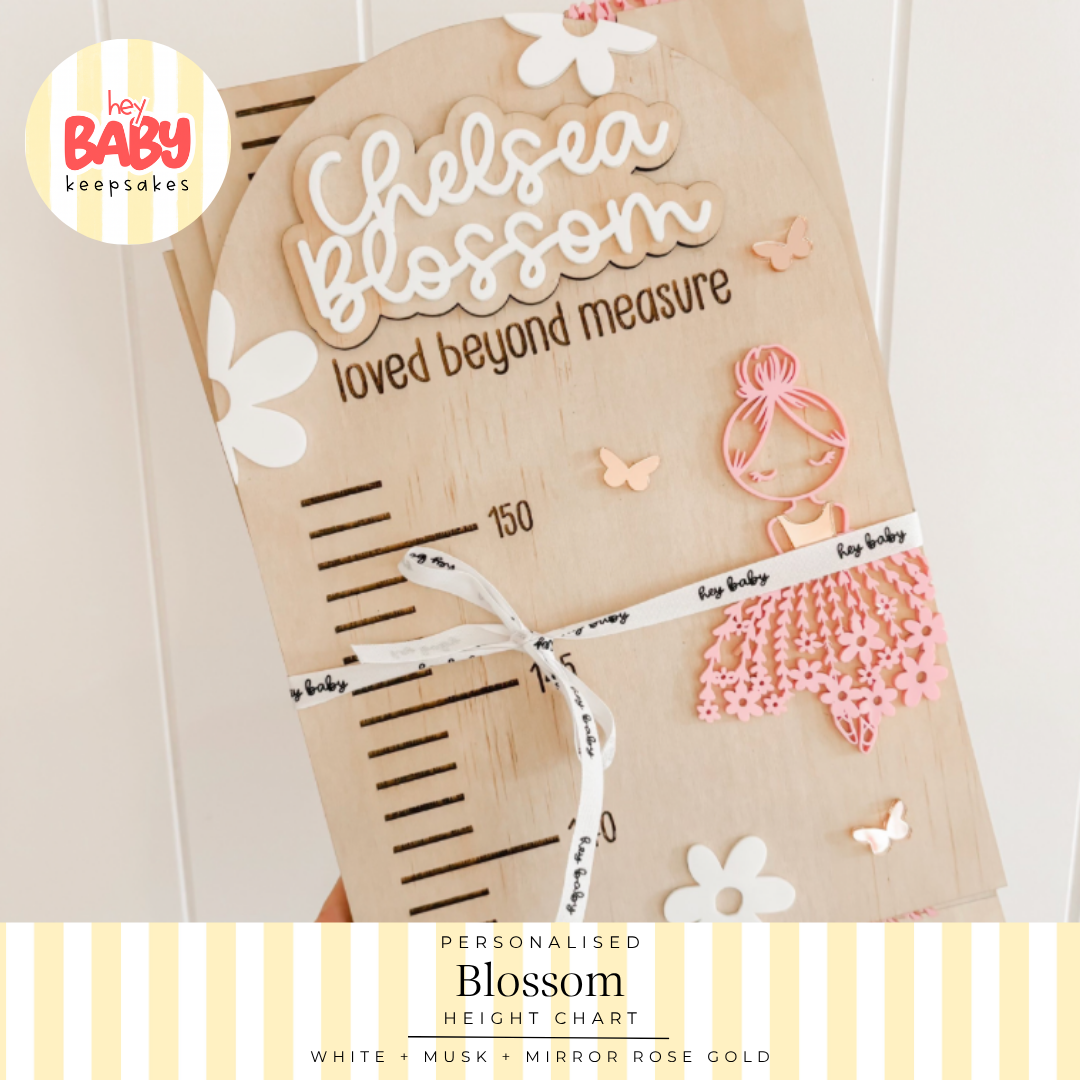 Personalised Blossom Height Chart