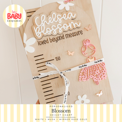 Personalised Blossom Height Chart