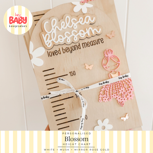 Personalised Blossom Height Chart
