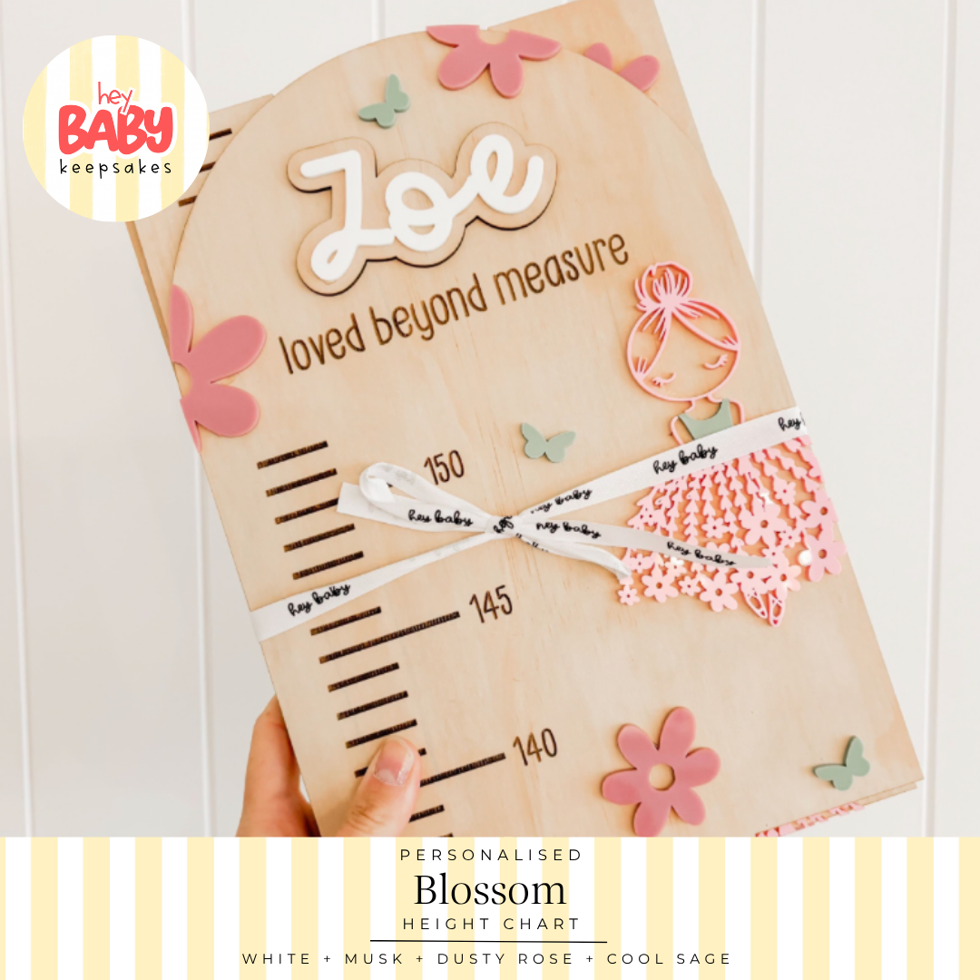 Personalised Blossom Height Chart