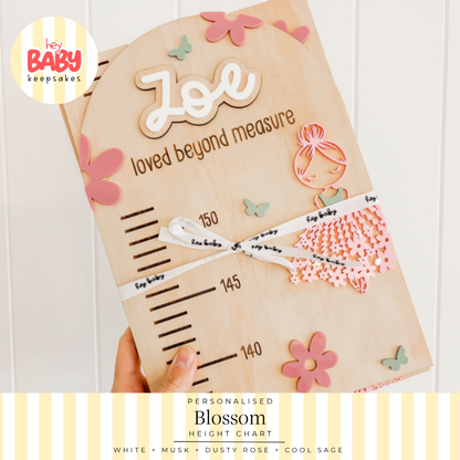 Personalised Blossom Height Chart