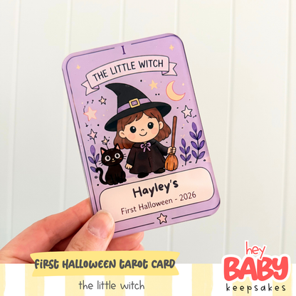 First Halloween Tarot Card Plaque