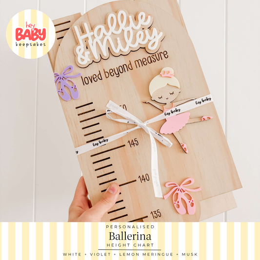 Personalised Ballerina Height Chart