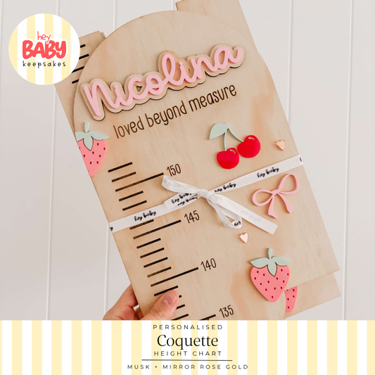 Personalised Coquette Hight Chart