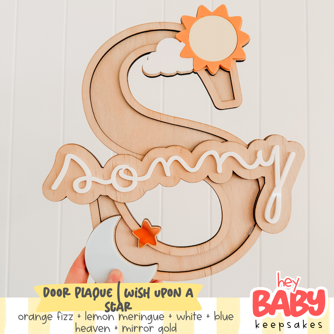 Door Plaque | WISH UPON A STAR