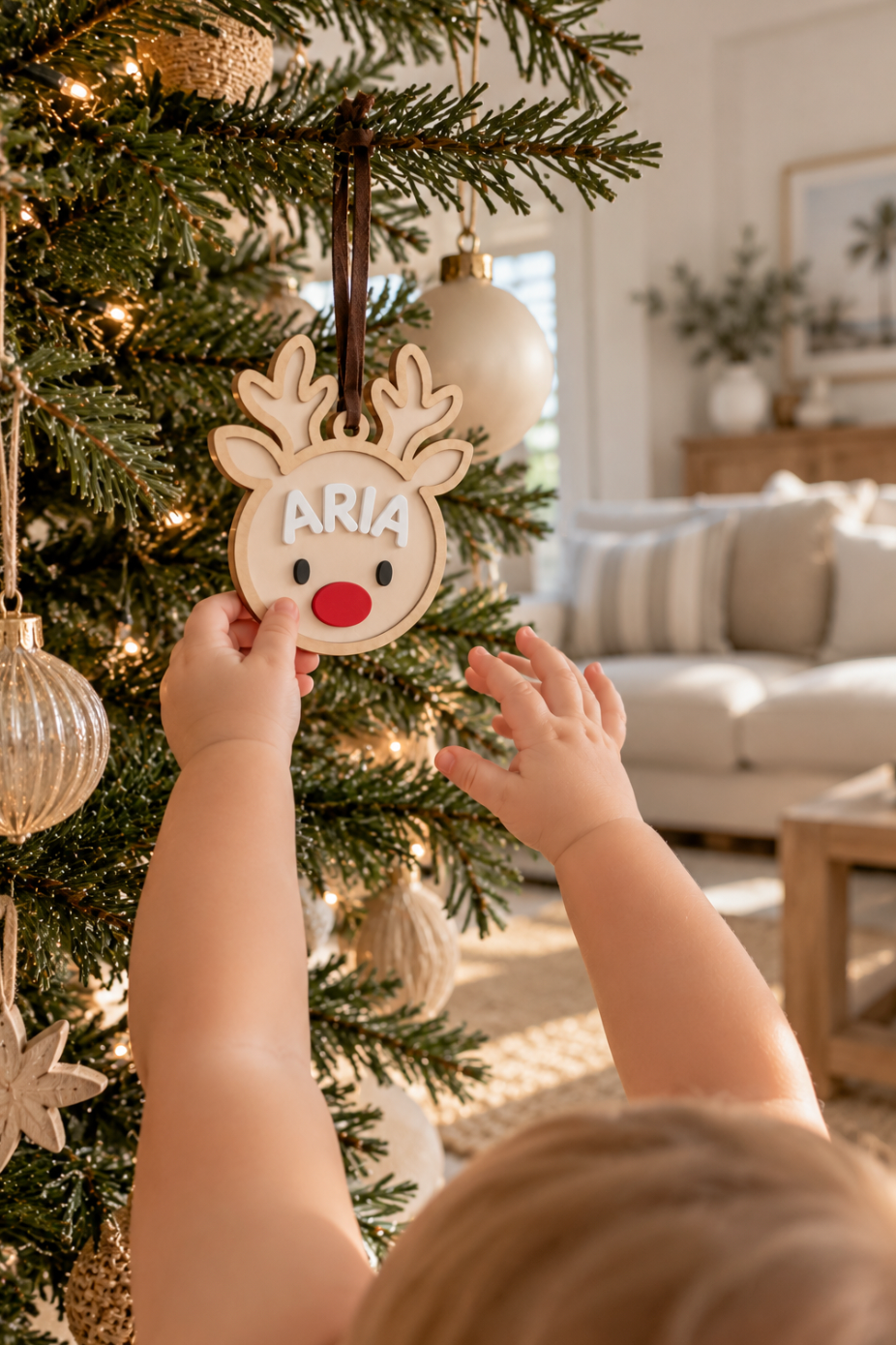 Personalised Reindeer Ornament