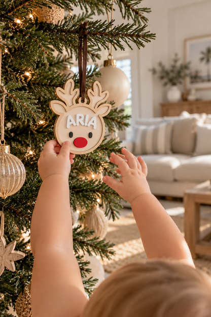 Personalised Reindeer Ornament
