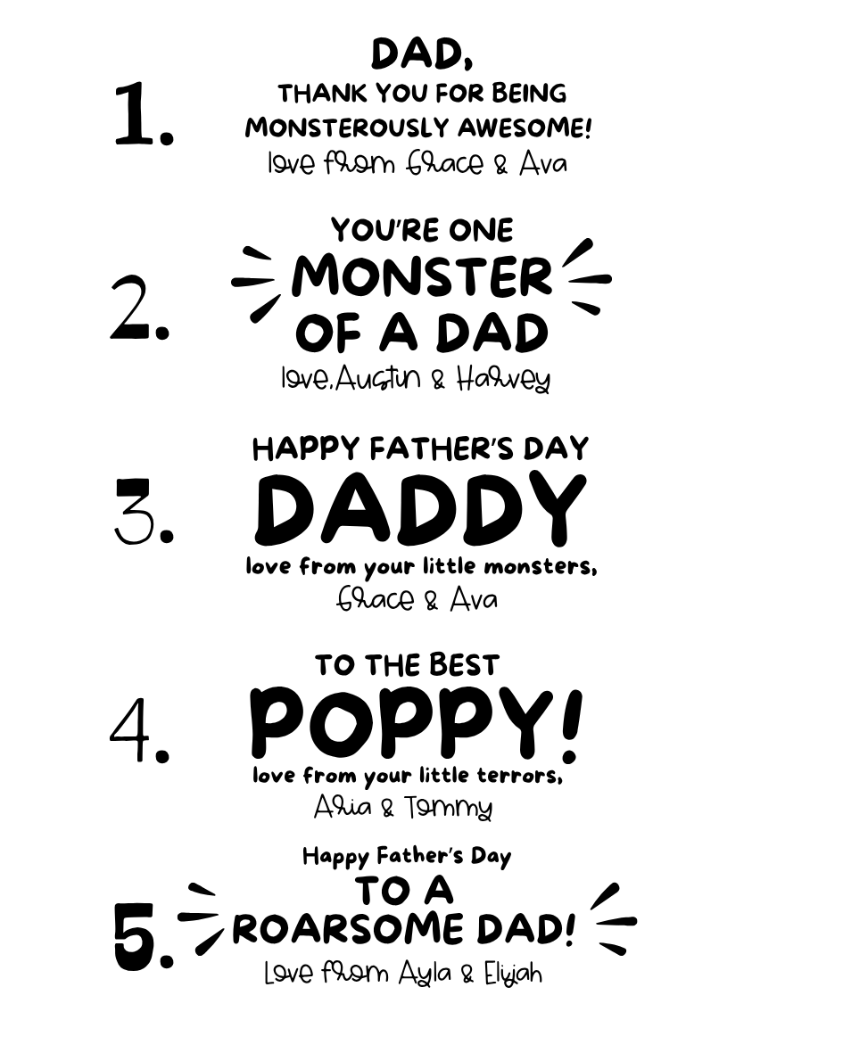 Monster Father's Day Magnet