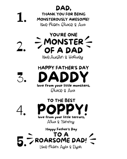 Monster Father's Day Magnet